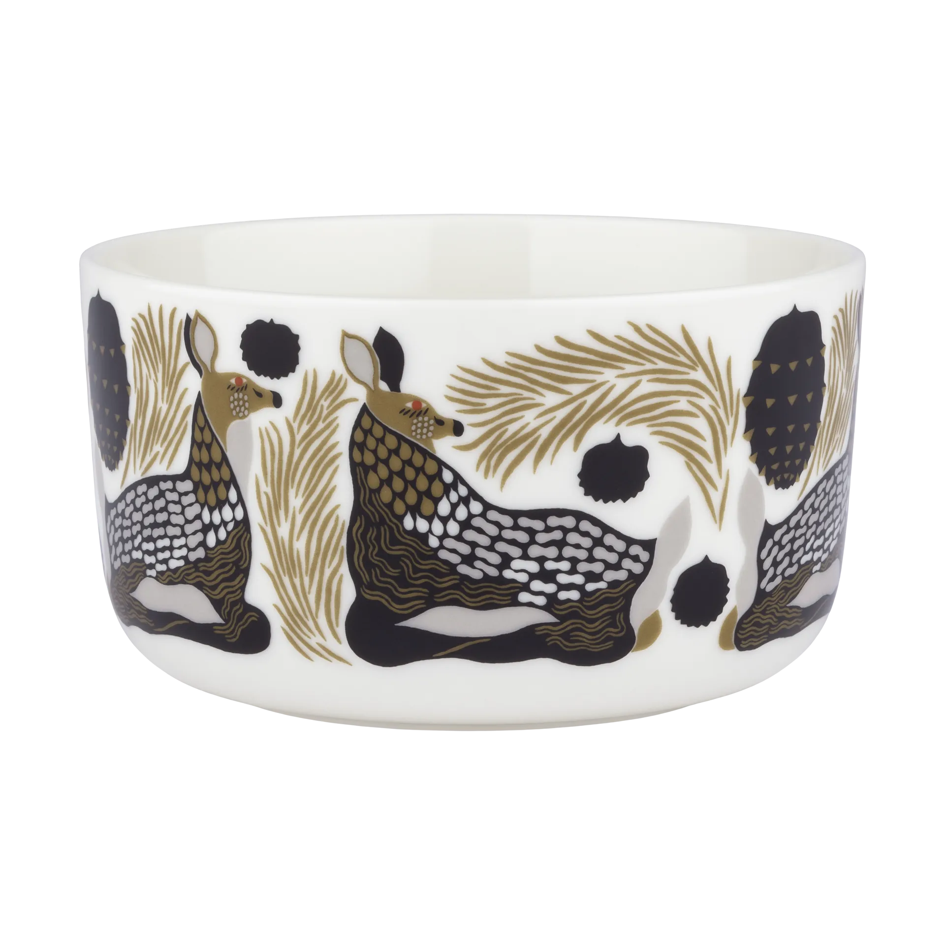 Peura Schale 5dl, White-coal-mud-light grey Marimekko