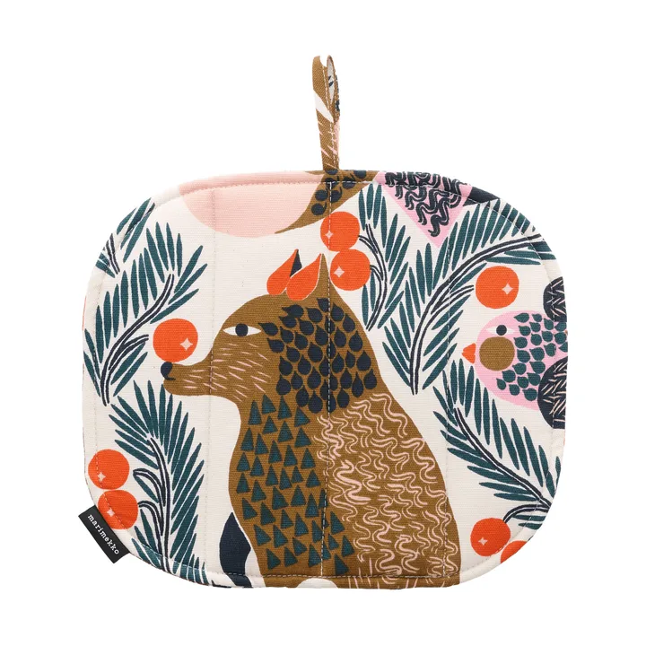 Pieni Ketunmarja Topflappen - Weiß-Multicolor - Marimekko