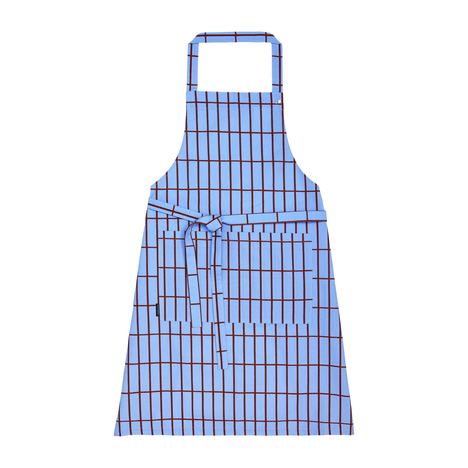 Pieni Tiiliskivi Schürze, Blau-Braun Marimekko