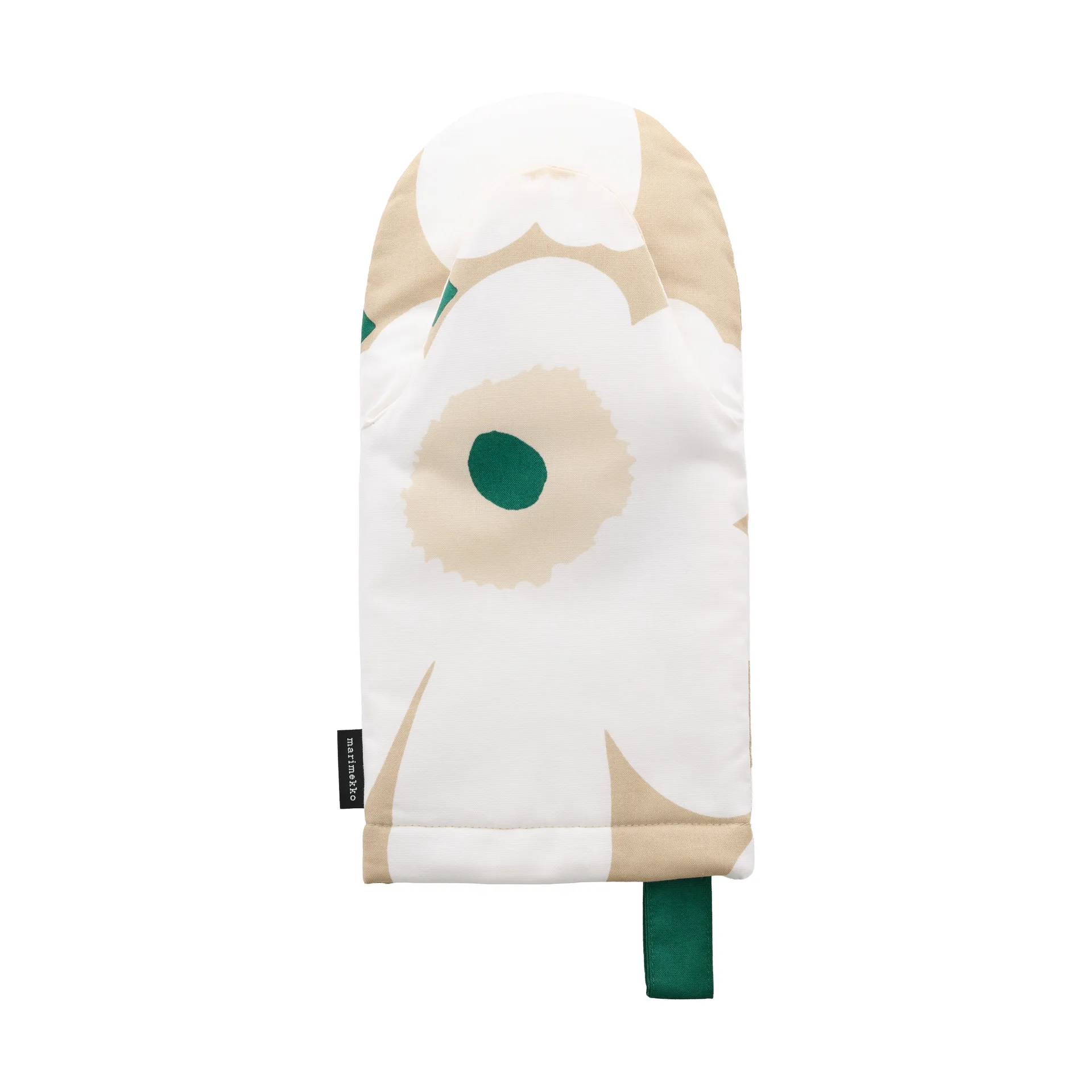 Pieni Unikko Ofenhandschuh, Sand-weiß-hay-emerald Marimekko