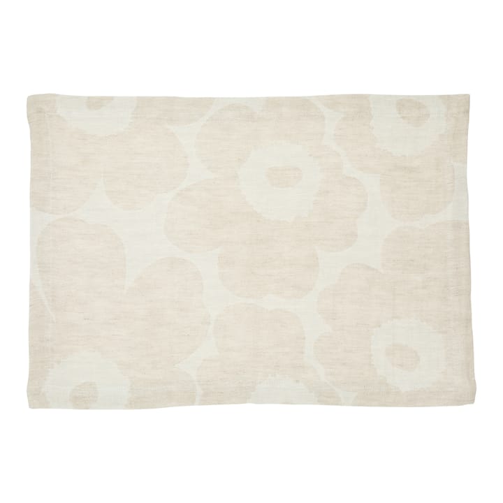 Pieni Unikko Platzdecke Leinen, Beige-weiß-schwarz Marimekko