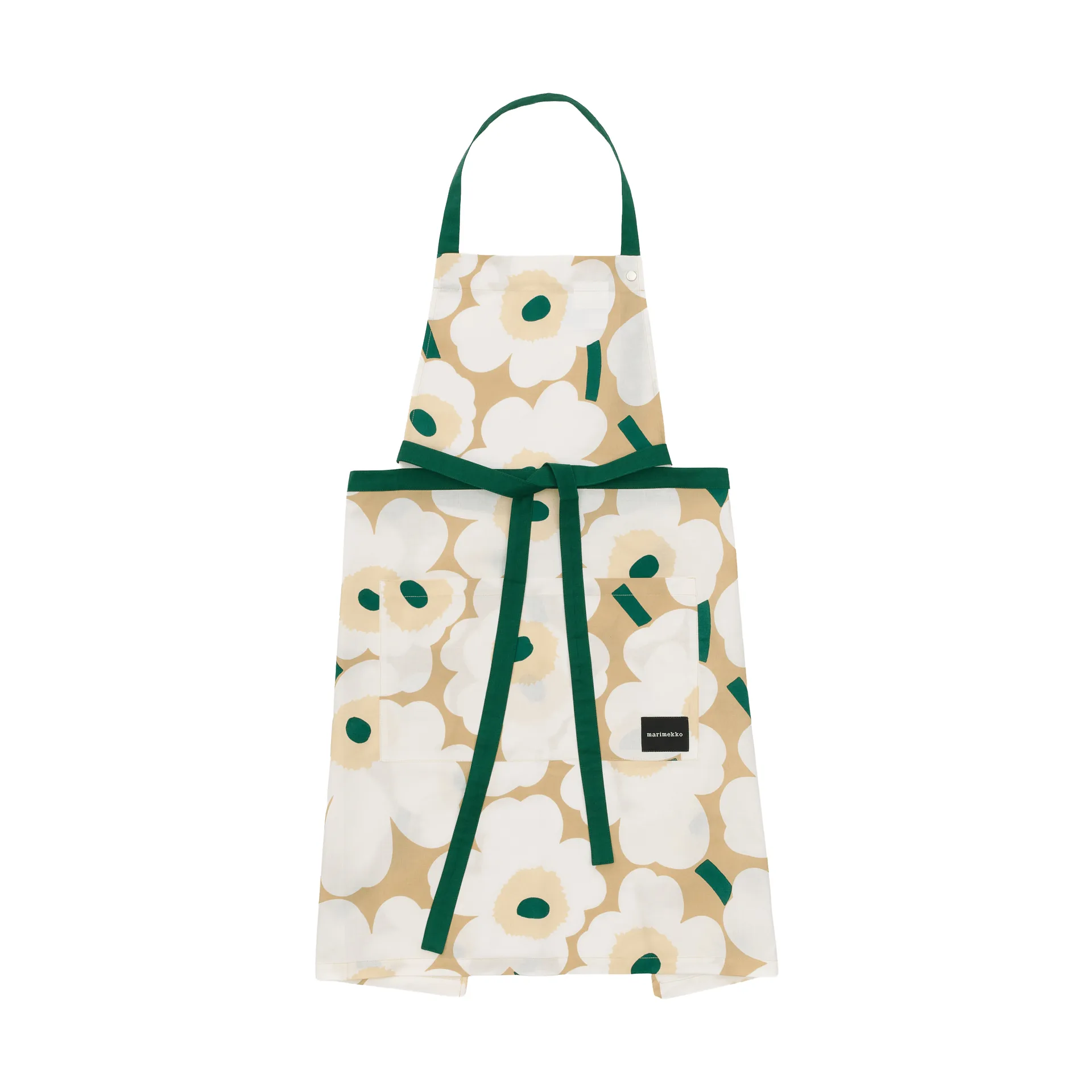 Pieni Unikko Schürze, Sand-weiß-hay-emerald Marimekko