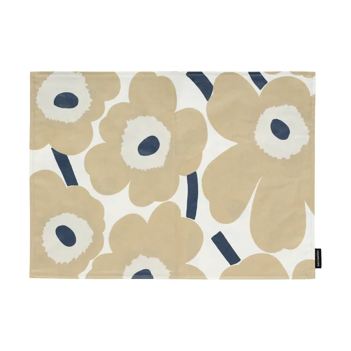 Pieni unikko Tischset Acryl - Off white-beige-dark blue - Marimekko