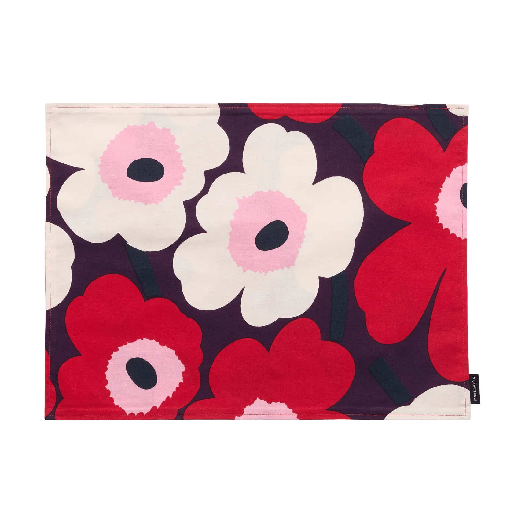 Pieni unikko Tischset Acryl, Plum-Cranberry-Off white-Rose Marimekko