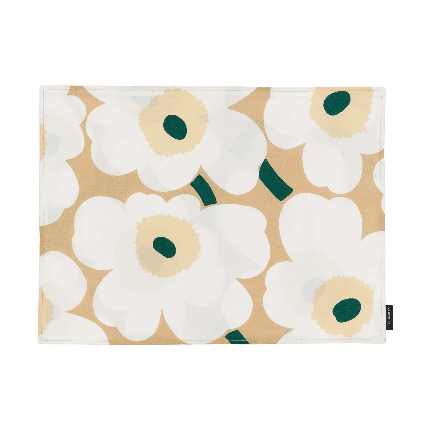 Pieni unikko Tischset Acryl, Sand-weiß-hay-emerald Marimekko