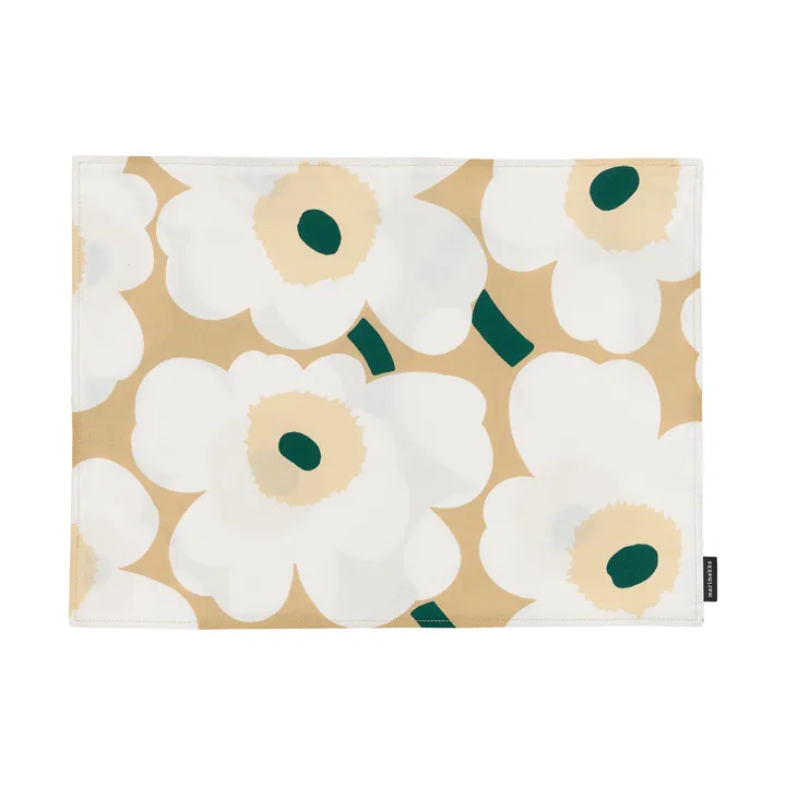 Pieni unikko Tischset Acryl - Sand-weiß-hay-emerald - Marimekko