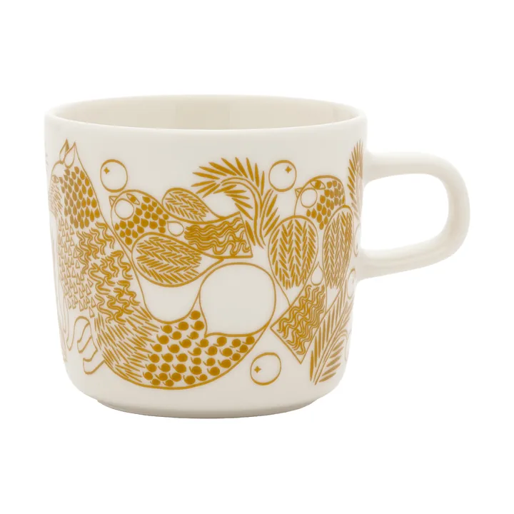 Piirto Ketunmarja Kaffeetasse - Weiß/Bronze, 20 cl - Marimekko