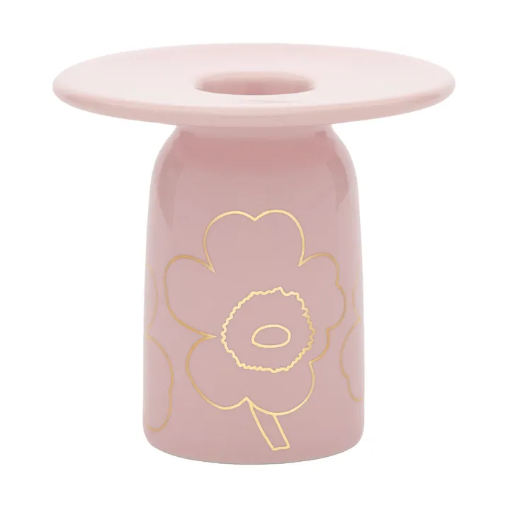 Piirto Unikko Kerzenhalter - Pink-Gold - Marimekko