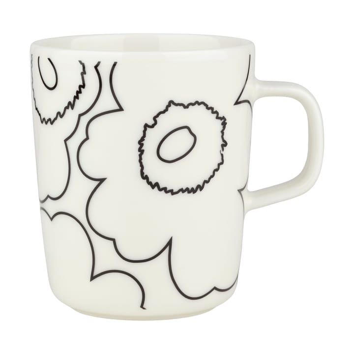Piirto Unikko Oivo Tasse 2,5 dl, White-black Marimekko