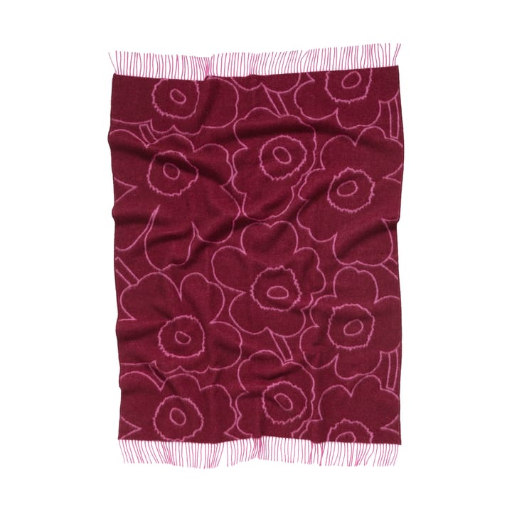 Piirto Unikko Pläd 130x170 cm, Bordeaux-fuchsia Marimekko