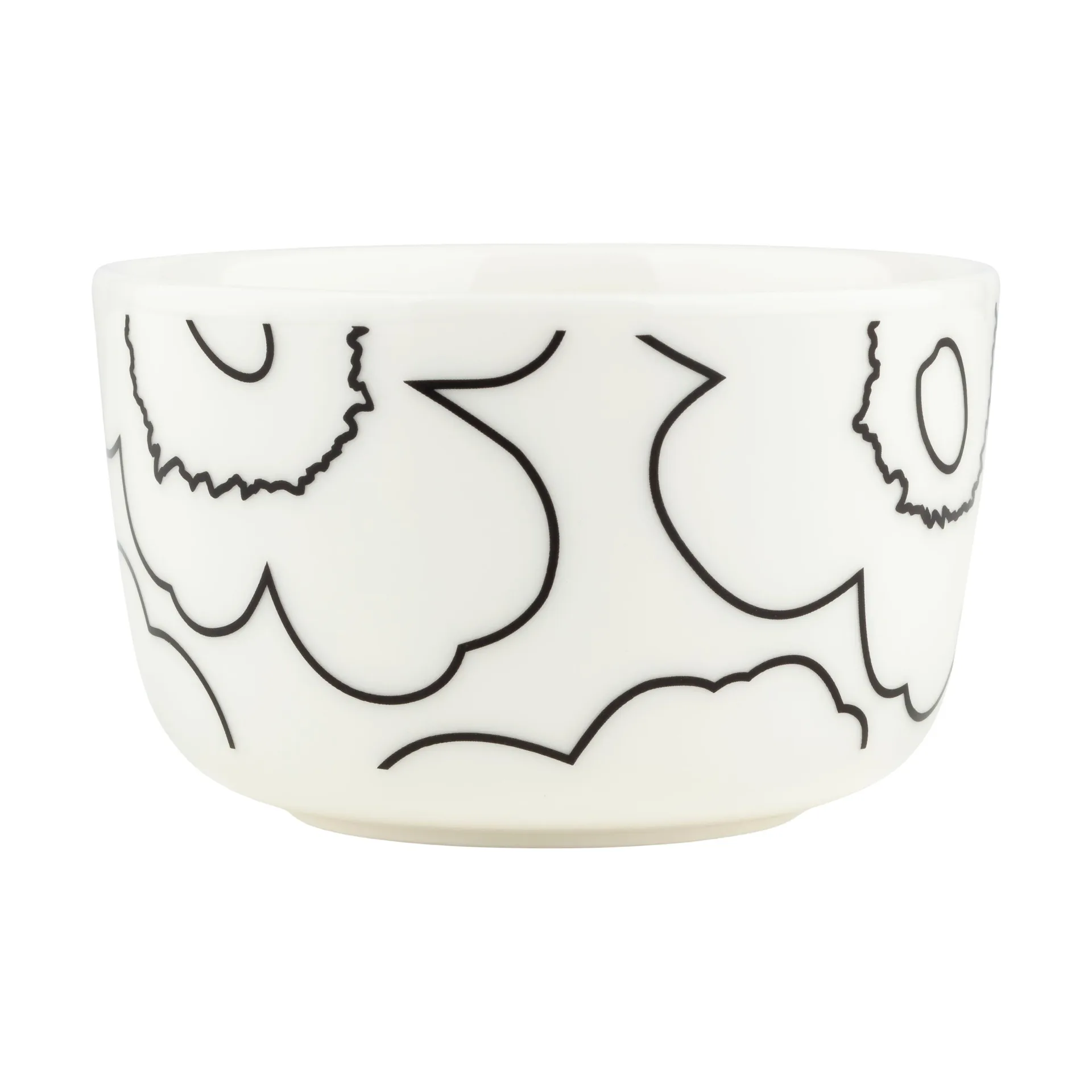 Piirto Unikko Schüssel 2,5 dl, White-black Marimekko