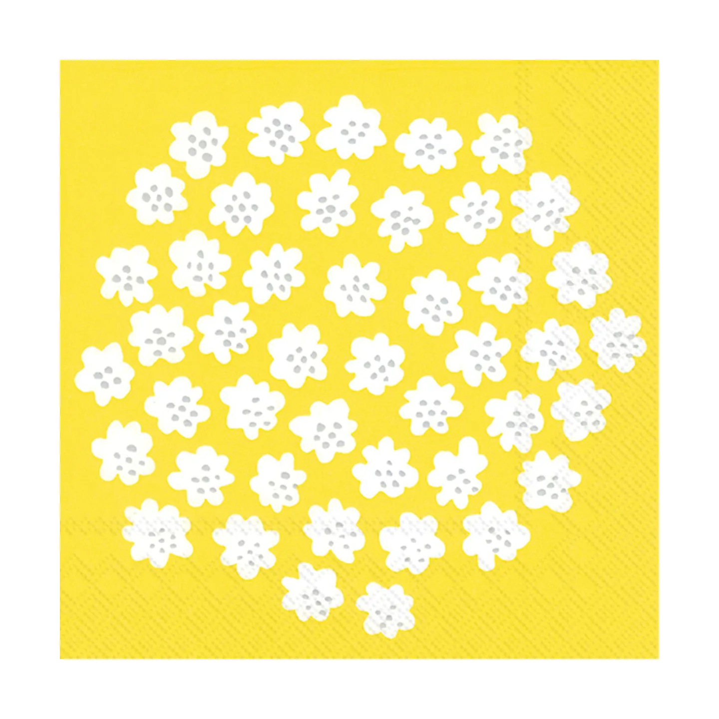 Puketti Serviette 33x33 cm 20 Pack, Gelb Marimekko