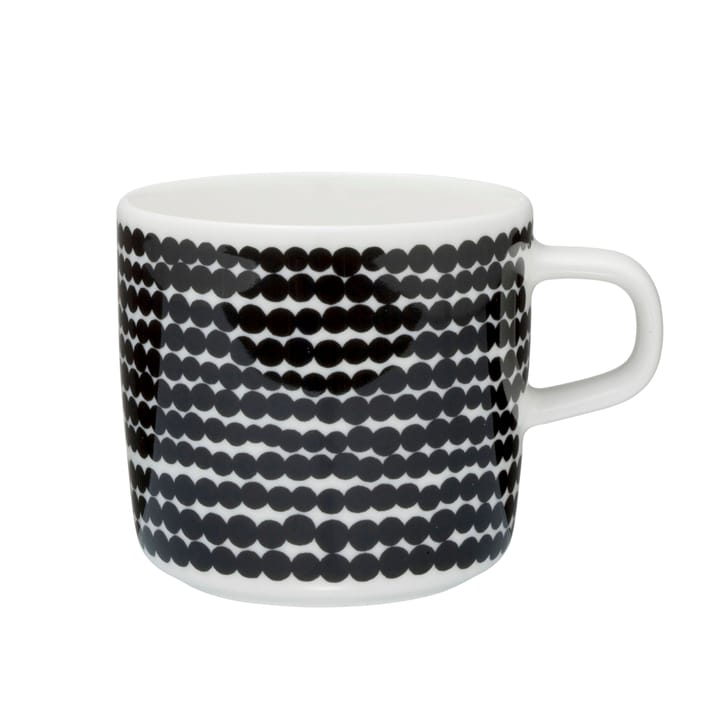 Räsymatto Kaffeetasse 20 cl, Schwarz-weiß Marimekko