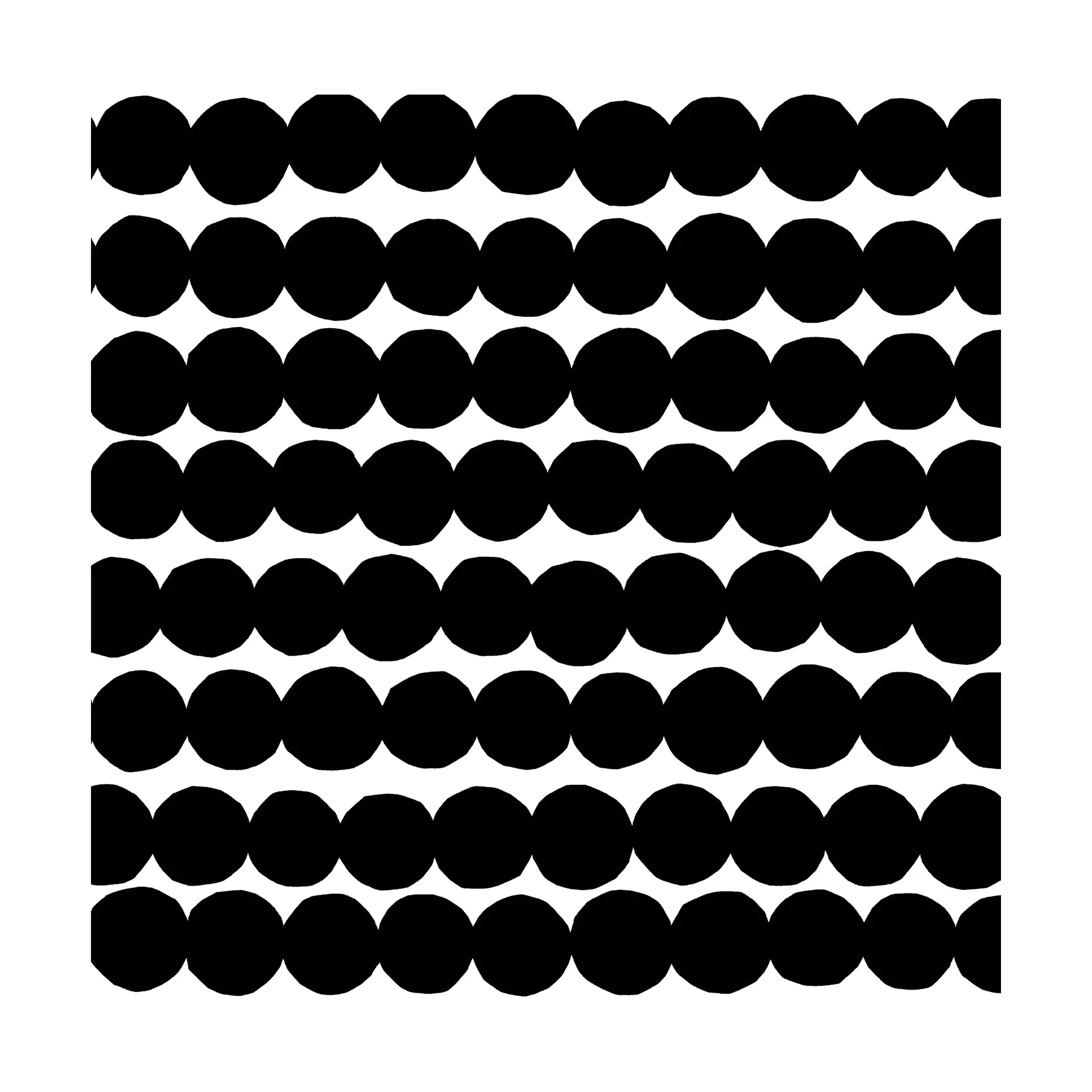 Räsymatto Serviette 33 x 33cm 20er Pack, Black-White Marimekko