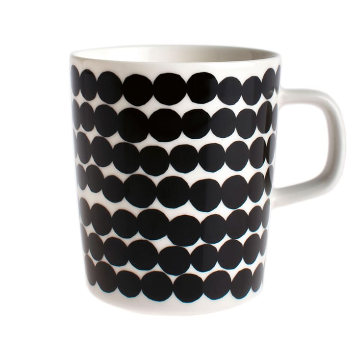 Räsymatto Tasse 25 cl, Schwarz-weiß Marimekko