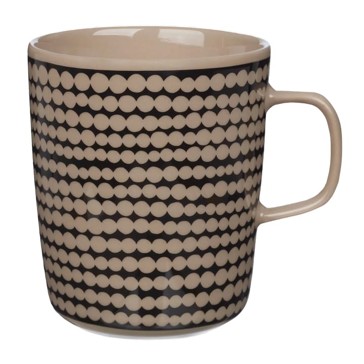 Räsymatto Tasse 25 cl - Terra-Schwarz - Marimekko