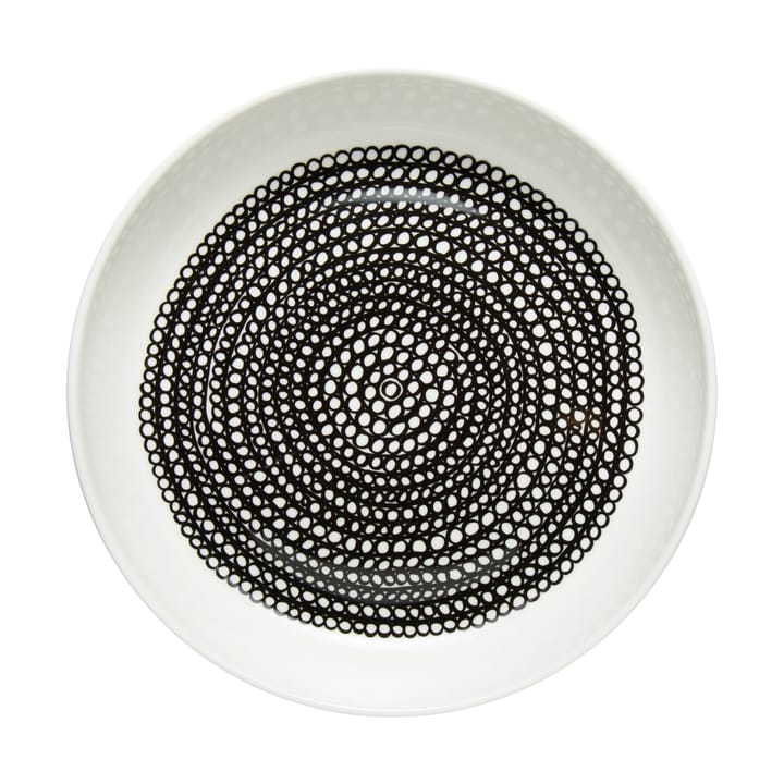 Räsymatto Teller Ø20,5cm, Weiß-schwarz Marimekko