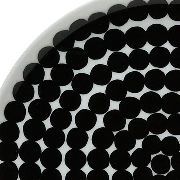 Räsymatto Teller 20cm, 6er Pack Schwarz-weiß - Marimekko