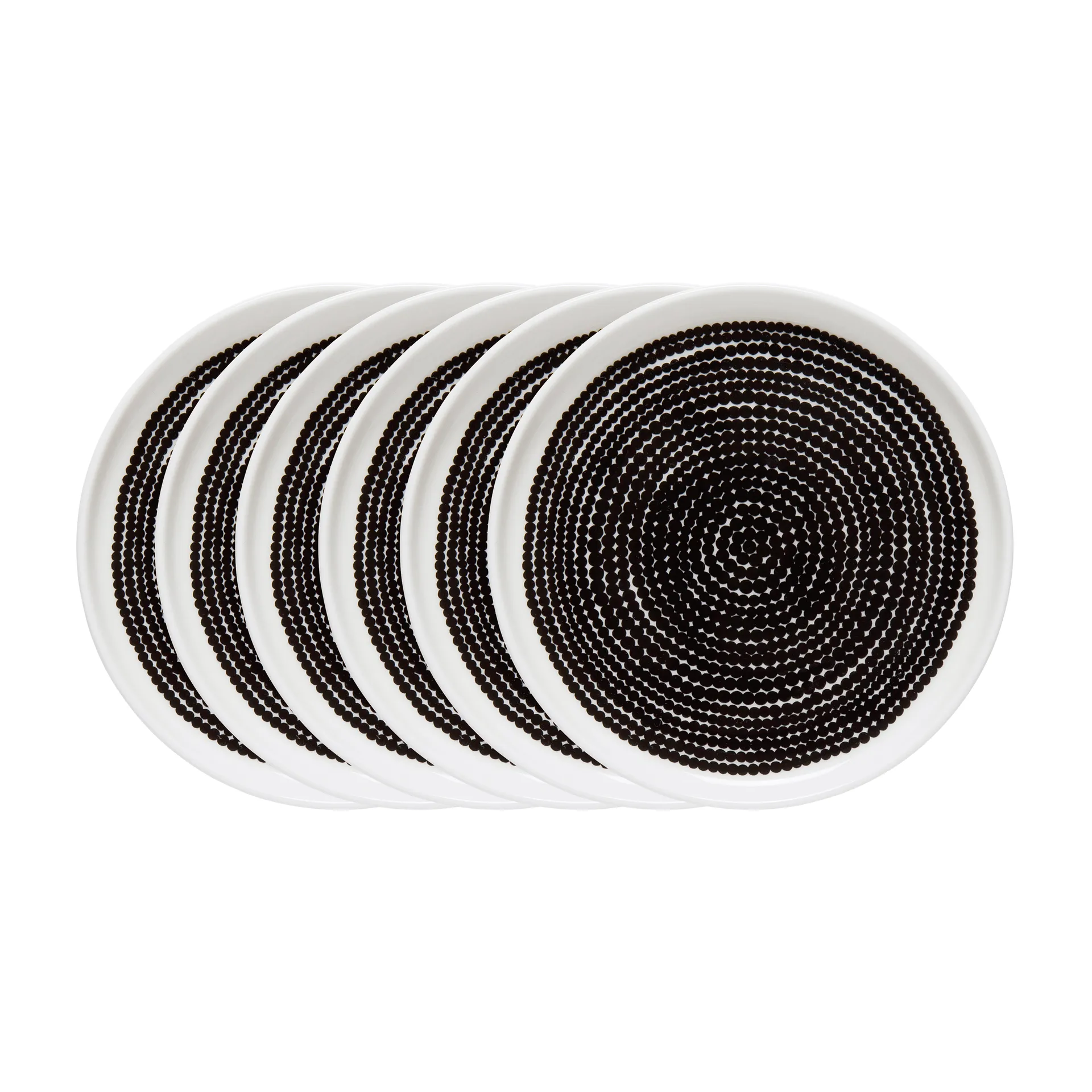 Räsymatto Teller Ø 25cm - 6 pack Kleine Punkte Marimekko