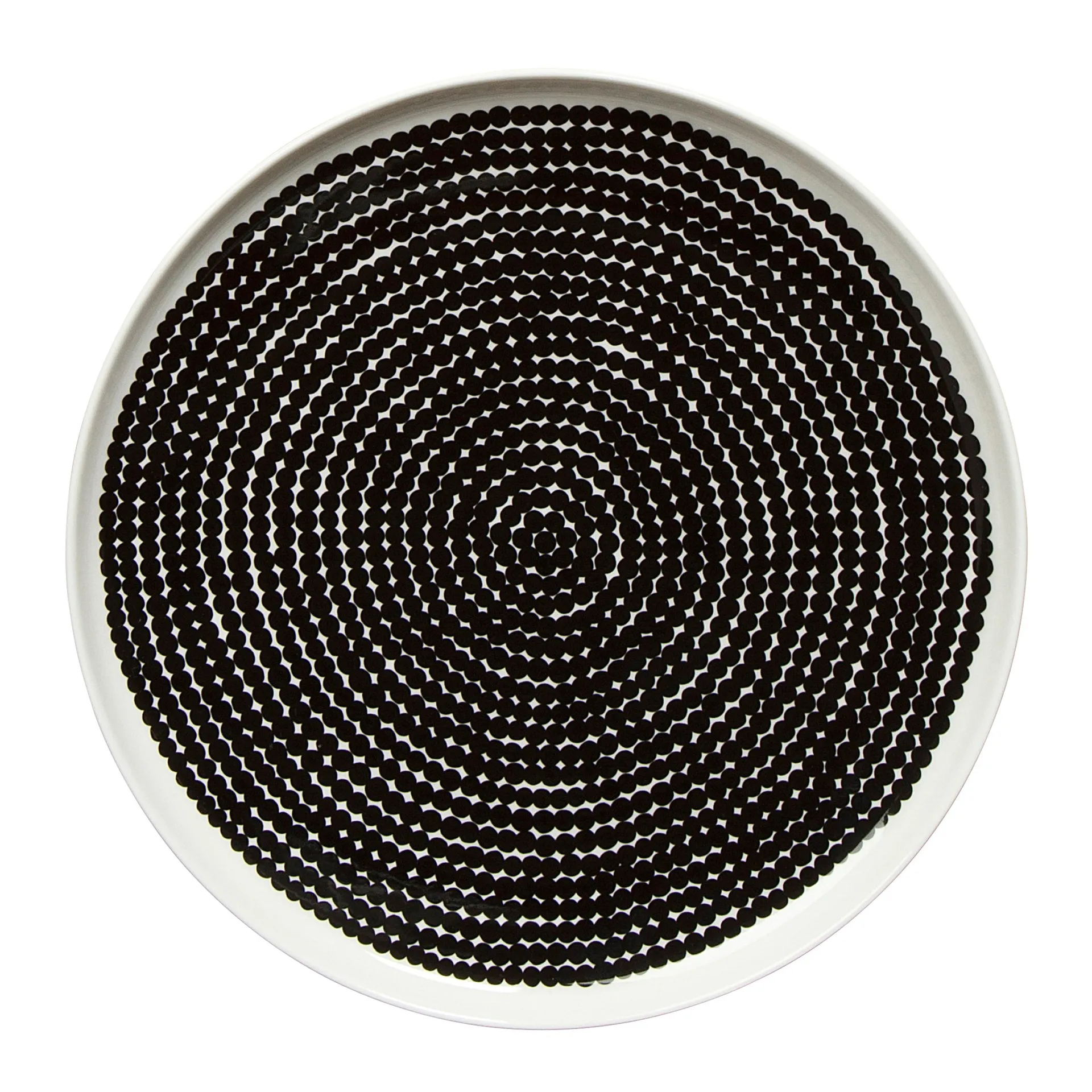 Räsymatto Teller Ø 25cm, Schwarz-weiß Marimekko