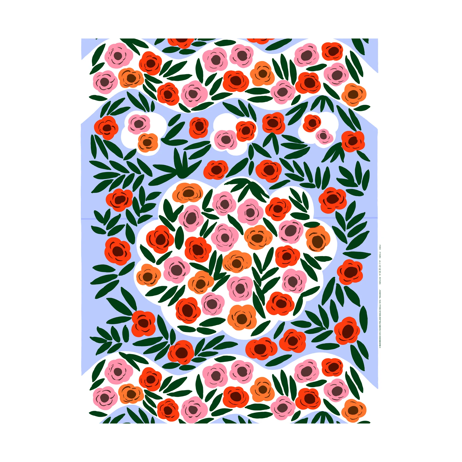 Ruukku Stoff, Blau, multi Marimekko