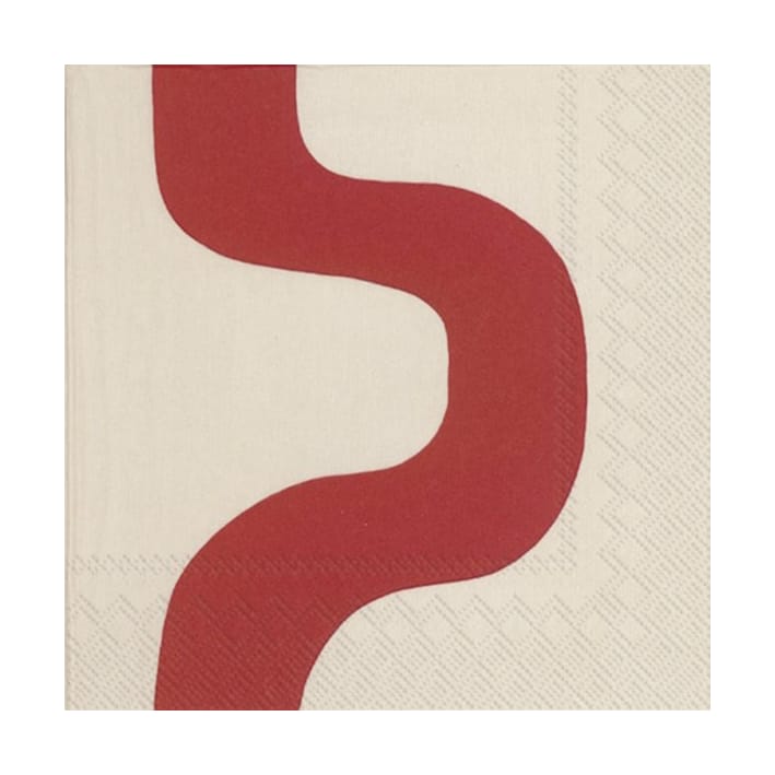 Seireeni Serviette 33x33cm 20er Pack, Red Marimekko