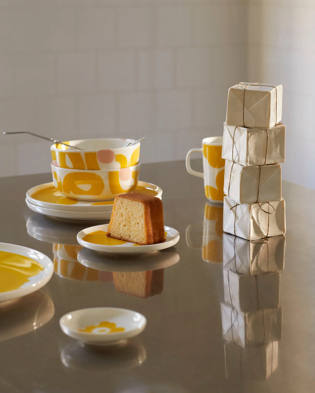 Seppel Schale 4 dl, White-spring yellow Marimekko