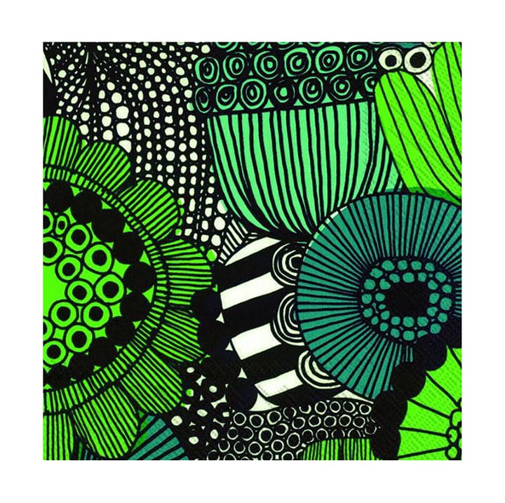 Siirtolapuutarha Serviette 33 x 33cm 20er Pack, Grün Marimekko