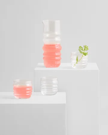 Sukat Makkaralla Glas 2er Pack - Klar 2er Pack - Marimekko