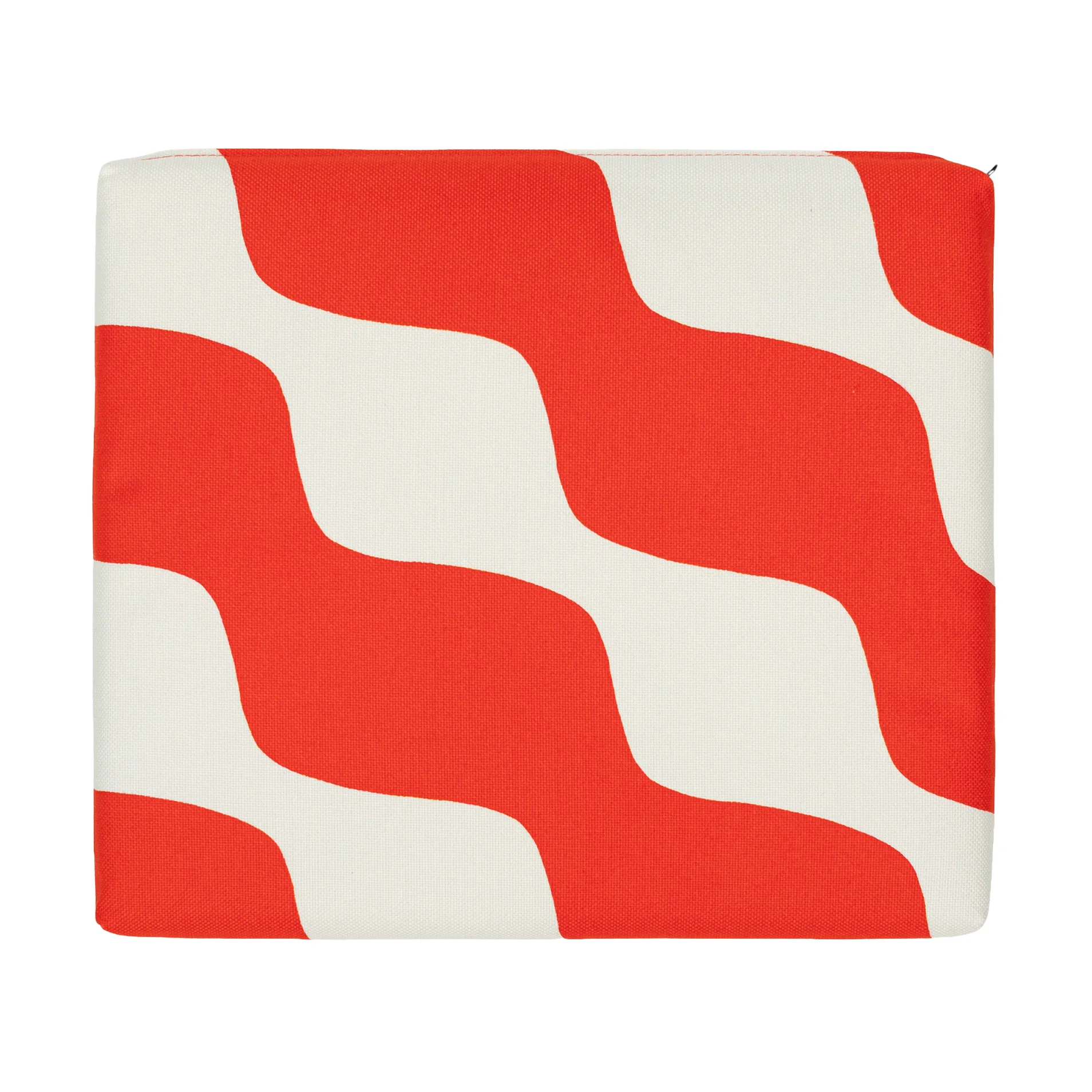 Taifuuni Sitzkissen, Natural white, orange red, 40x35 cm Marimekko