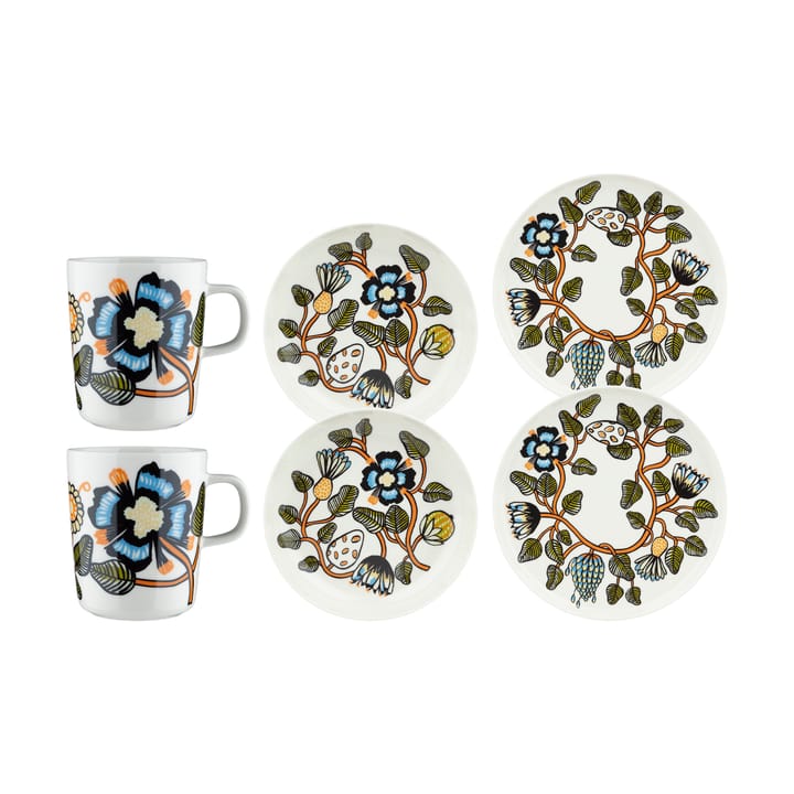 Tiara Geschirr-Set, 6-teilig - Weiß - Marimekko