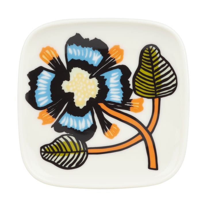 Tiara Teller 10x10 cm - Weiß - Marimekko