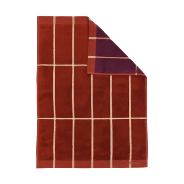 Tiiliskivi Handtuch 50 x 70cm - Brick-plommon-hö - Marimekko