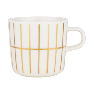 Tiiliskivi Kafeetasse 20 cl - White-gold - Marimekko