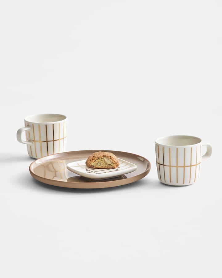 Tiiliskivi Kafeetasse 20 cl, White-gold Marimekko