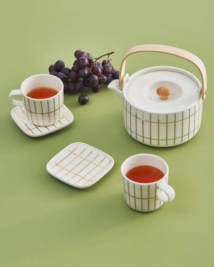 Tiiliskivi Kafeetasse 20 cl, White-gold Marimekko