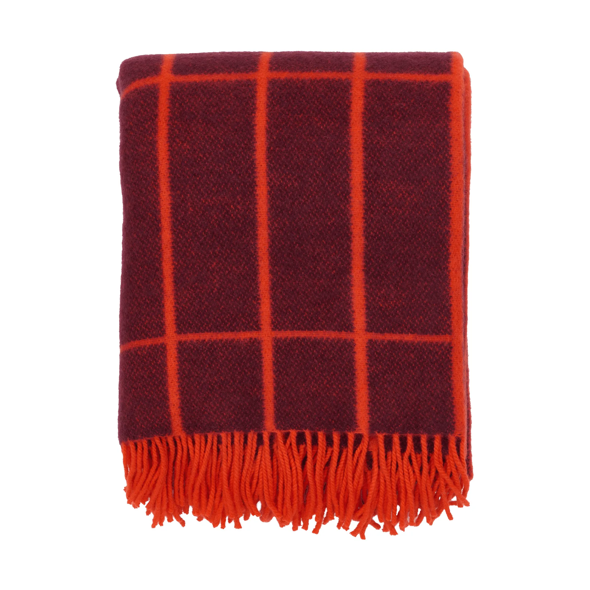 Tiiliskivi Plaid, Pflaume-Orange Rot Marimekko