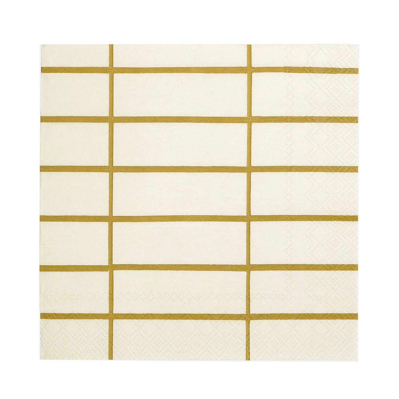 Tiiliskivi Serviette 33x33cm 20er Pack, Linen-ochre Marimekko