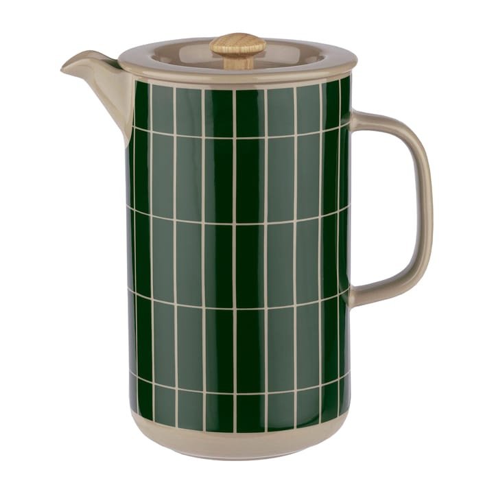 Tiiliskivi Stempelkanne 0,9 l, Terra-dark green Marimekko