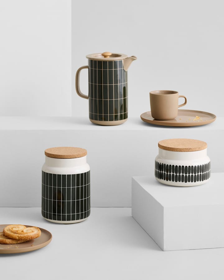 Tiiliskivi Stempelkanne 0,9 l, Terra-dark green Marimekko