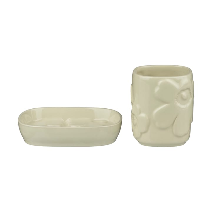 Unikko Badezimmer-Set 2-teilig - Beige - Marimekko
