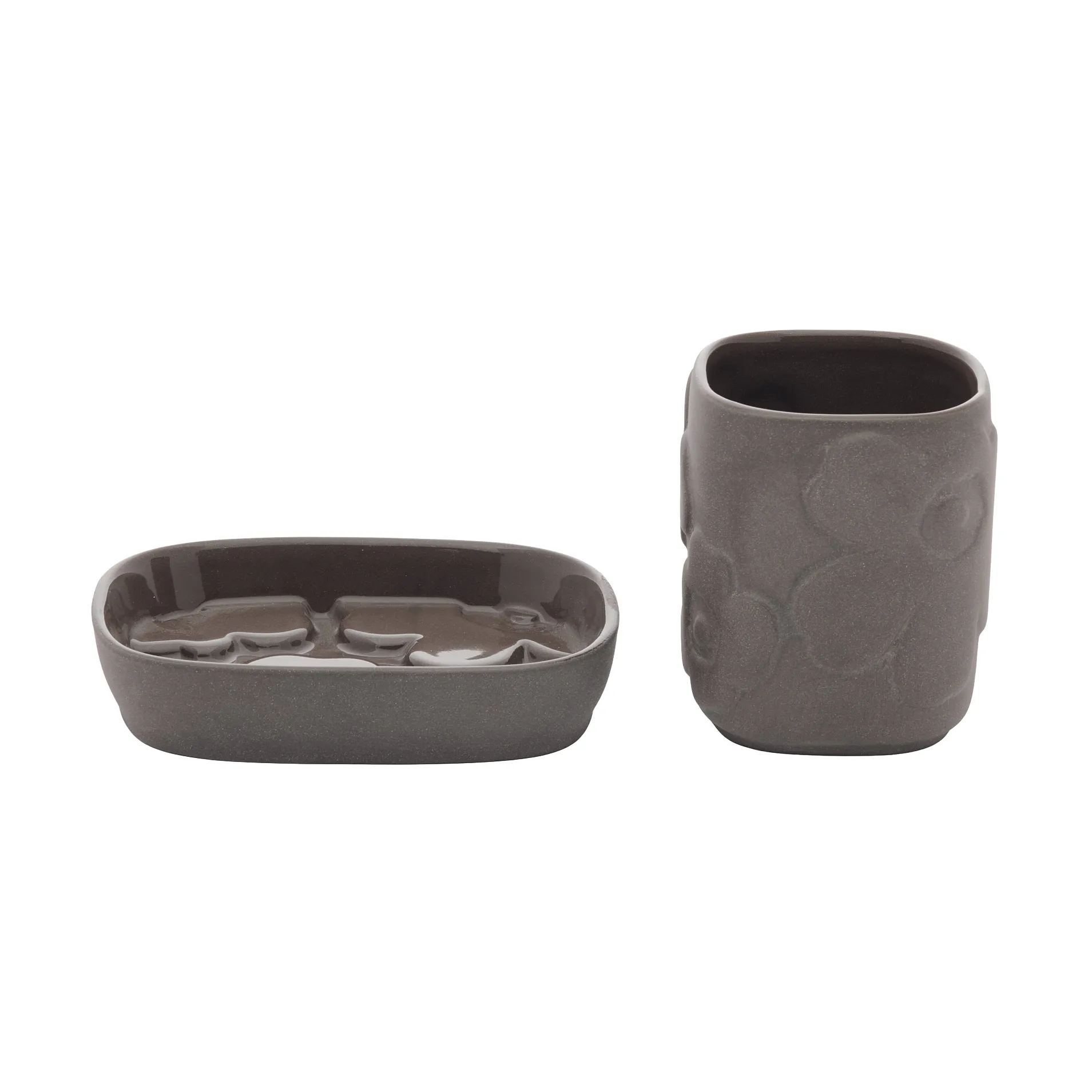 Unikko Badezimmer-Set 2-teilig, Vulkanisches Gestein Marimekko