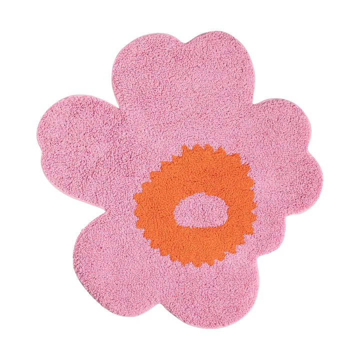Unikko Badezimmerteppich 73x74 cm - Pink-orange - Marimekko