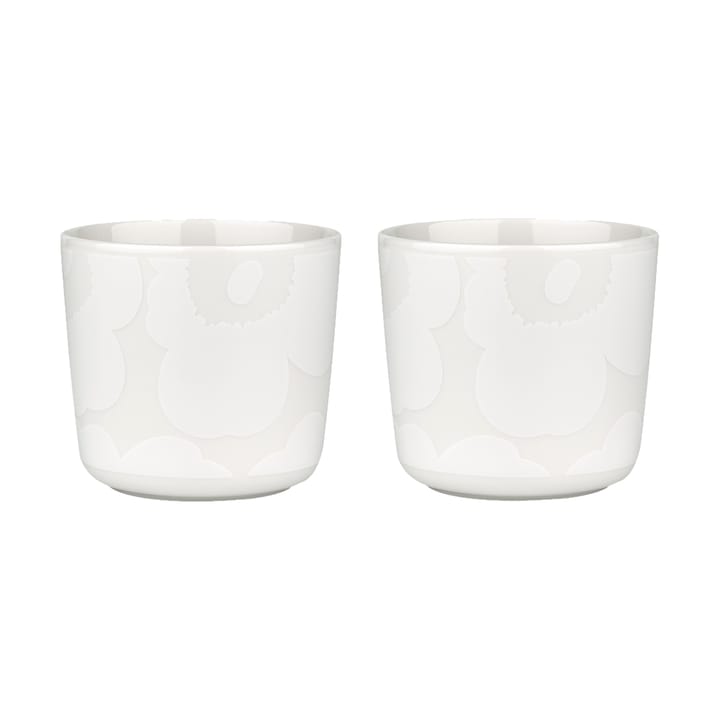 Unikko Becher 20 cl 2er-Pack, White-off white Marimekko