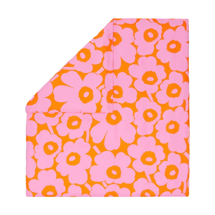 Unikko Deckenbezug 220x240cm - Orange-pink - Marimekko
