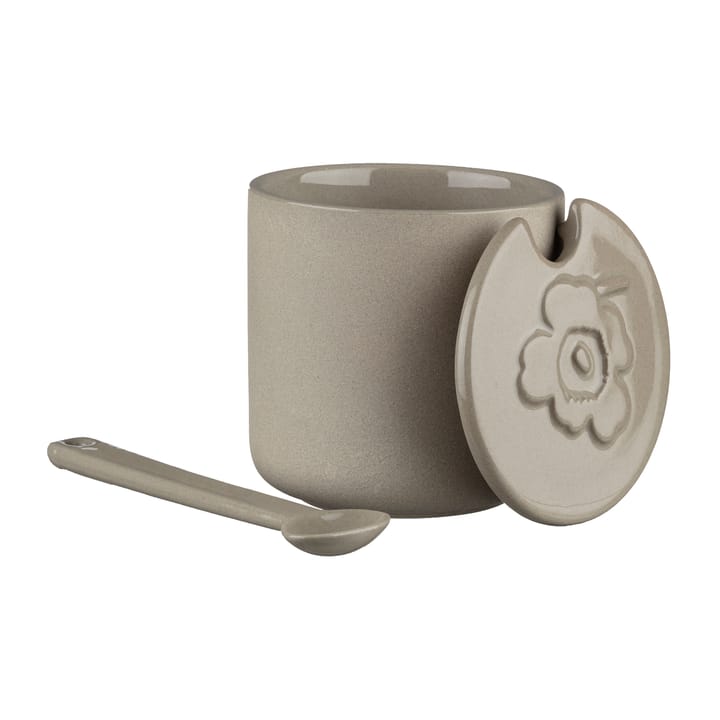 Unikko Dose mit Deckel und Löffel, Terra Marimekko