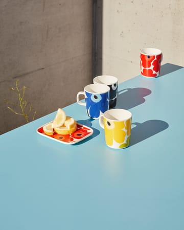 Unikko Frühstücksset - Weiß-schwarz - Marimekko