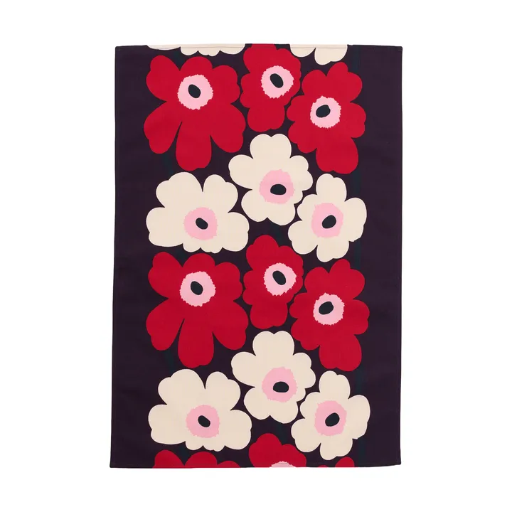 Unikko Geschirrtuch 47x70 cm - Pflaume/Cranberry/Cremeweiß/Rosa - Marimekko