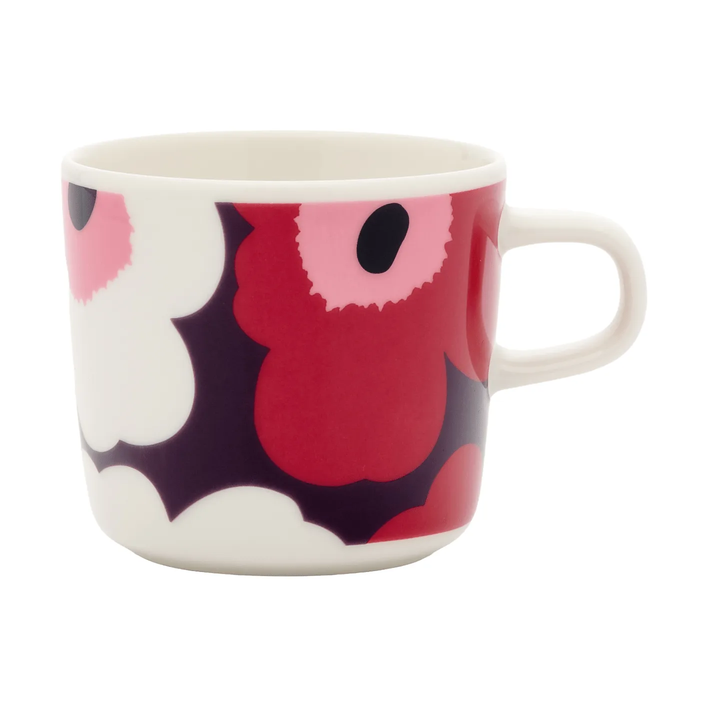 Unikko Kaffeetasse 20 cl, White-plum-cranberry-pink Marimekko