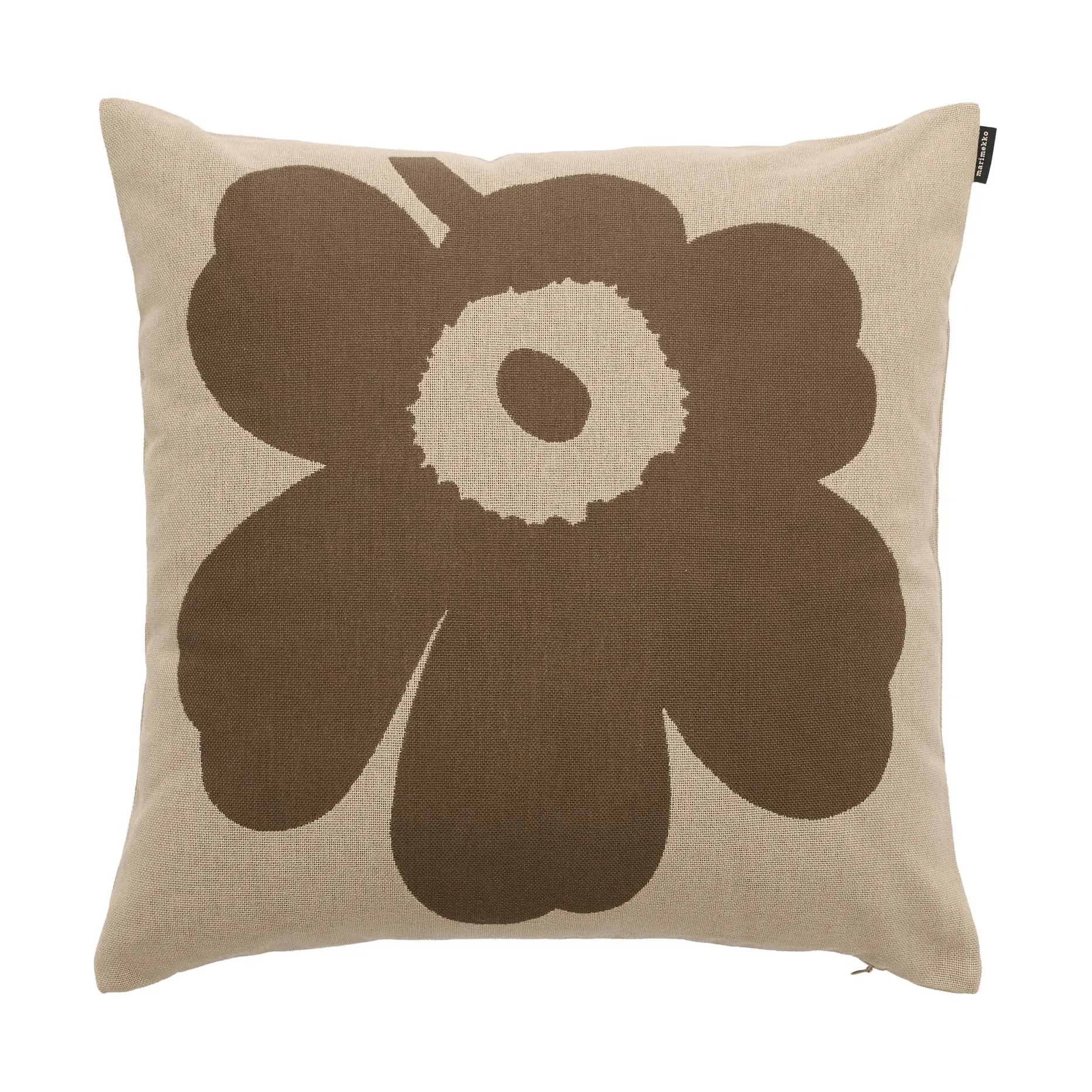 Unikko Kissenbezug 50x50 cm, Off white-Maulwurfbraun Marimekko